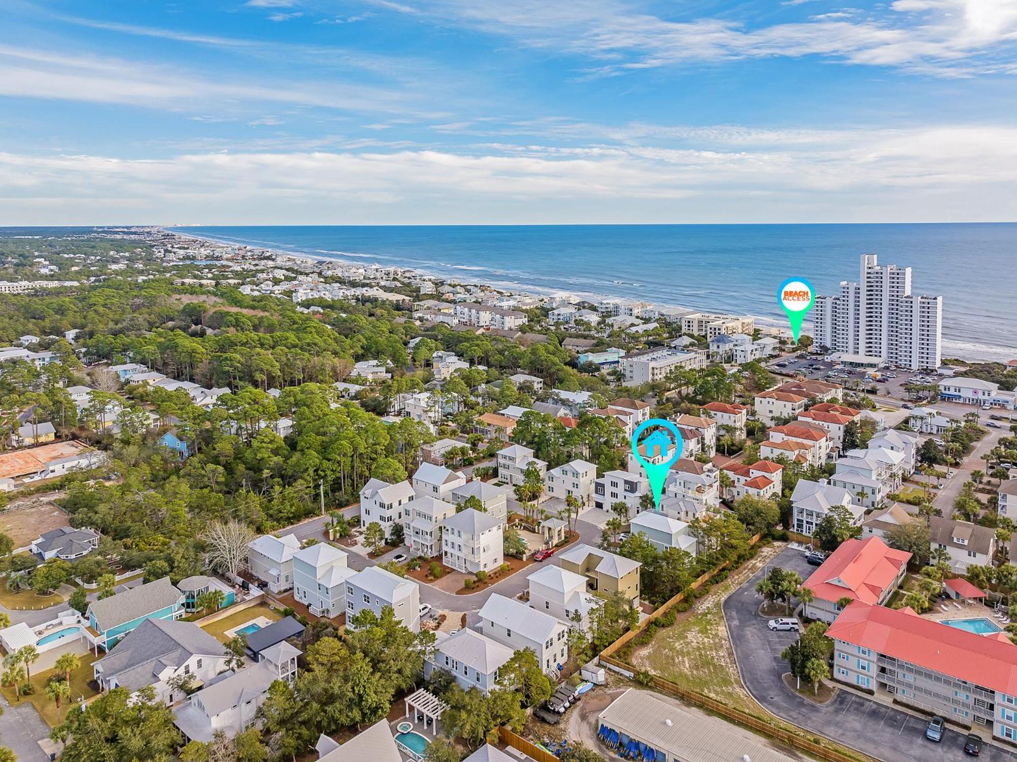 Shellabrate Good Times A Brand New Home For 2024 Only 3 Blocks To The Beach With Community Pool Santa Rosa Beach Dış mekan fotoğraf